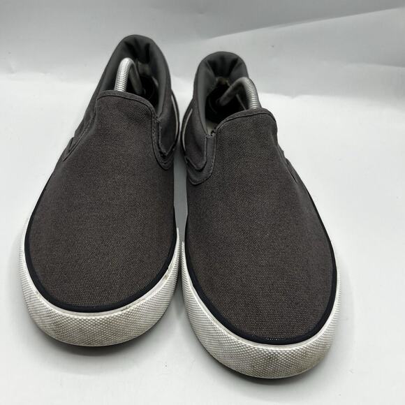 Hurley Mens Arlo Slip On Gray Canvas Size 11 Skateboarding Slip On Shoes Sneaker - Picture 3 of 13
